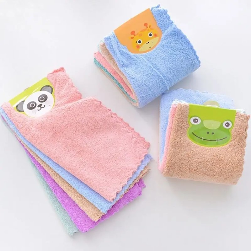 China Best-selling Factory Cheap 30*30 cm Wholesale Microfibre Coral Velvet square Towel Cloth for Kitchen and Bathroom