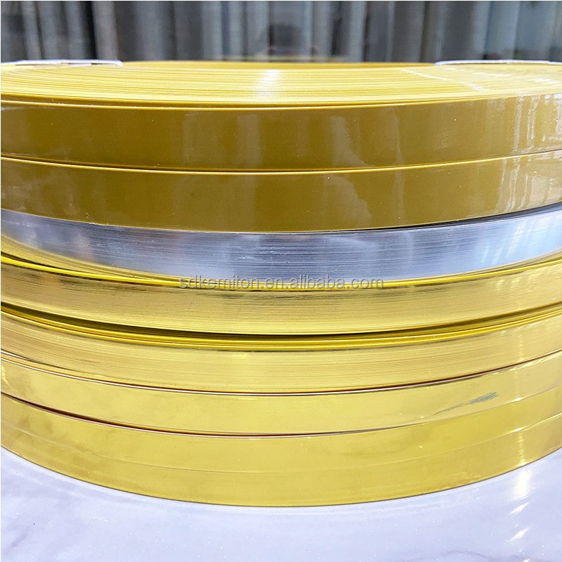 Hot Sale Flexible PVC T Profile Edge Banding Edg Band Strip Trim Plastic Door Car Sofa Gold Strip Decoration