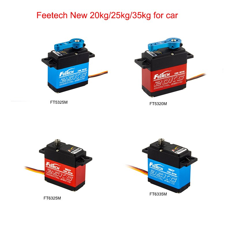 Feetech Digital 180 Degree Robot Stand Servo 20KG RC Cars with Servo Arm 25t Trx4 Servo 25kg Toy