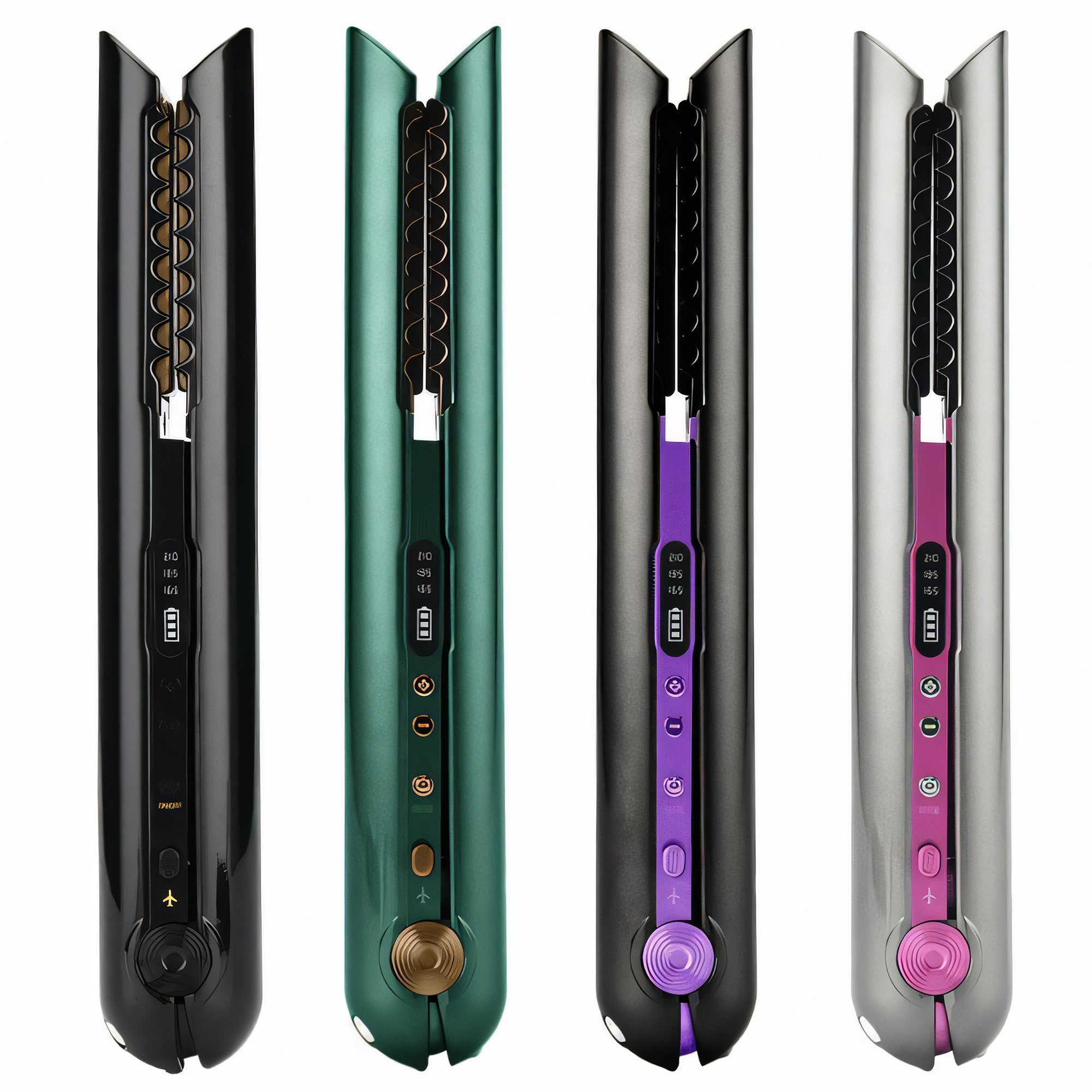 Best Price 2 in 1 Mini Portable Hair Straightener and Curler USB Rechargeable Electric Battery Cordless Hair Straightener