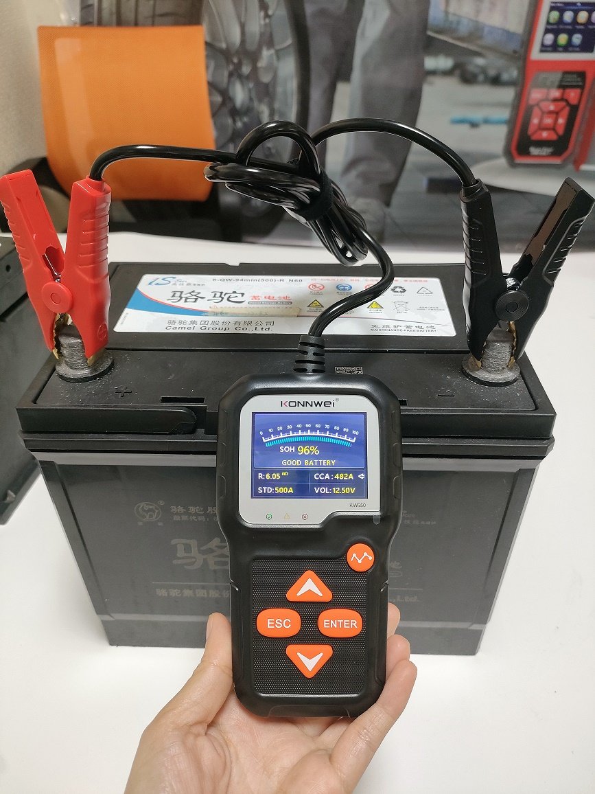 KONNWEI Factory KW650 6V 12V Lead Acid Battery Life Load Analyzer CCA Internal Resistance Monitor Car Motorcycle Battery Tester