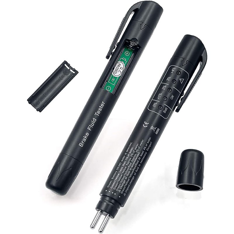 DOT3 DOT4 DOT5 Automotive Brake Fluid Tester with 5 LED Indicators for Vehicle Moisture Testing