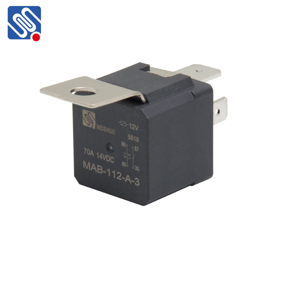 MEISHUO MAB-112-A-3 High Quality 70A 12V 4pin Car Relays Auto Relay for Car, Motor, Vehicles