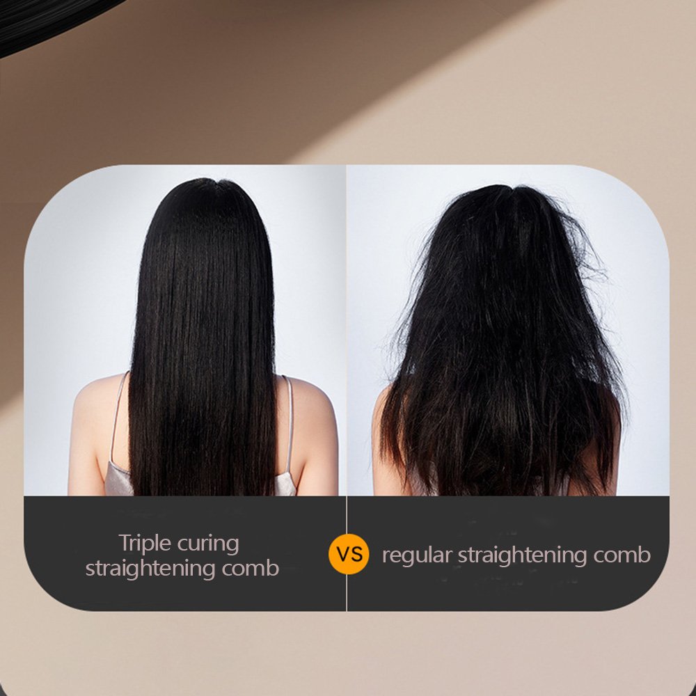 Portable Wireless New Comb Brush Straightening Dual-Use Hair Straightener Roll Mini Portable Straightener Comb