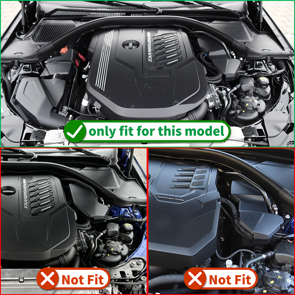 JOGON for BMW G20 G21 G22 G23 G26 M340i M440i B58 B48 2020-2024 ECU Battery Erminal Cover Dry Carbon Fiber Car Accessories