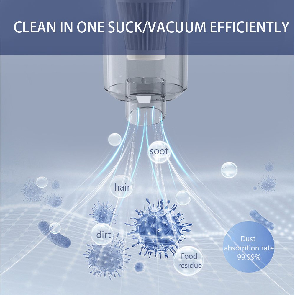 Handheld Portable Mini Vacuum Cleaner Cordless Car Vacuum Cleaner Rechargeable for Cleaning Hair Car Home Office