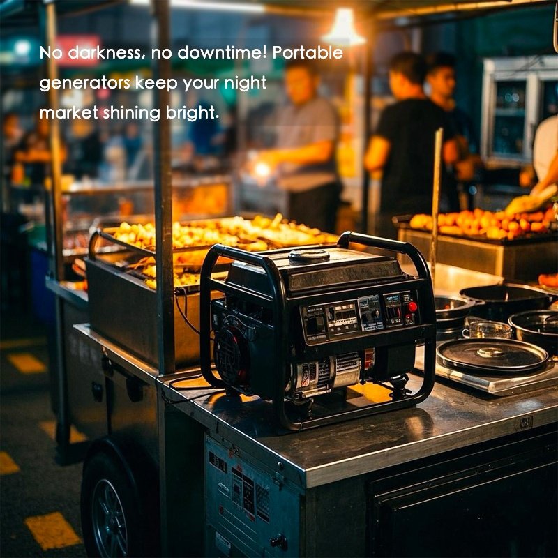 Small Power Generator 5.6kva for Camping Parking Lot Saloon Car Market and Family Use