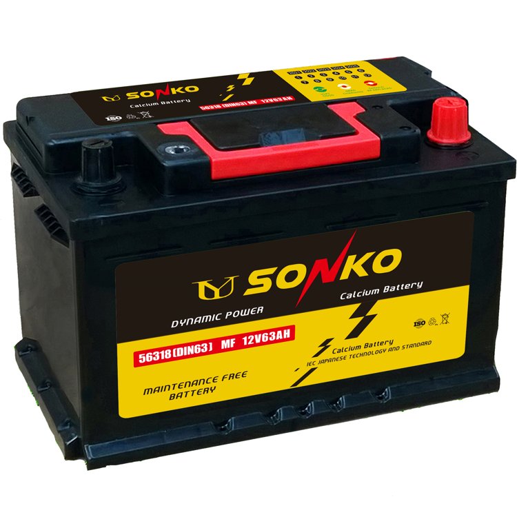 SONKO High Quality DIN75 12v 75ah Auto Battery for Car BATTEYR
