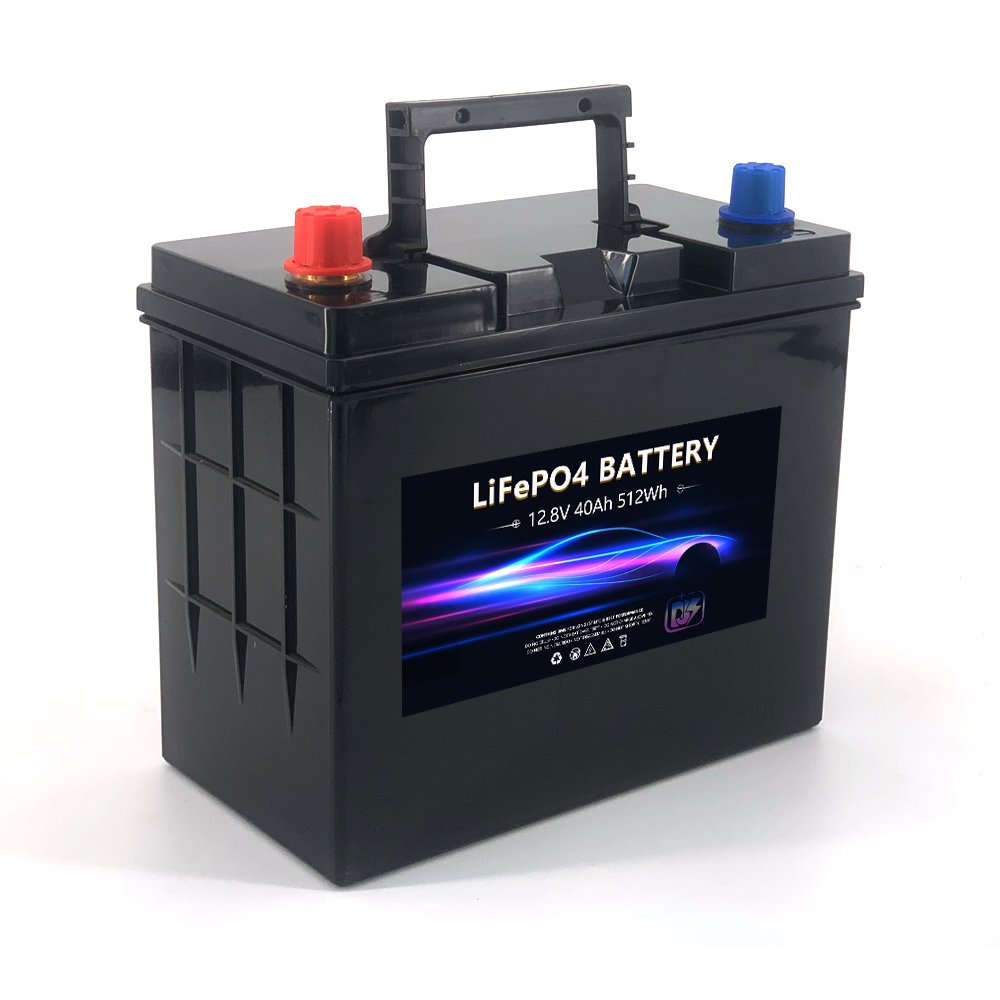 12.8V40ah LiFePO4 High 600CCA 12V Lithium Ion Battery for Automobile Starter Motor Car Starting Power Supply Jump Start Battery