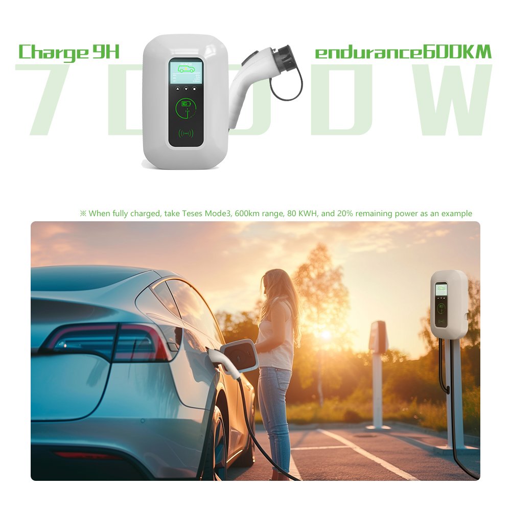 National Standard Single-phase Alternating Current 32A Current New Energy Wall Mounted Charging Pile