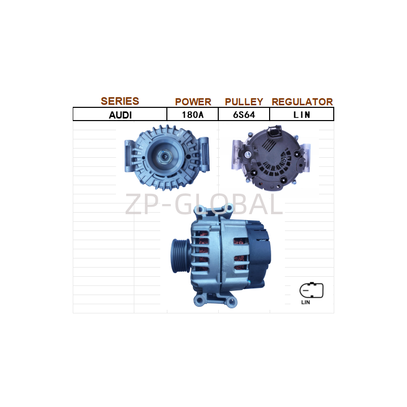Voltage Regulateur Circuit Car Alternator 06E903019B for Audi A7/A6 3.0T