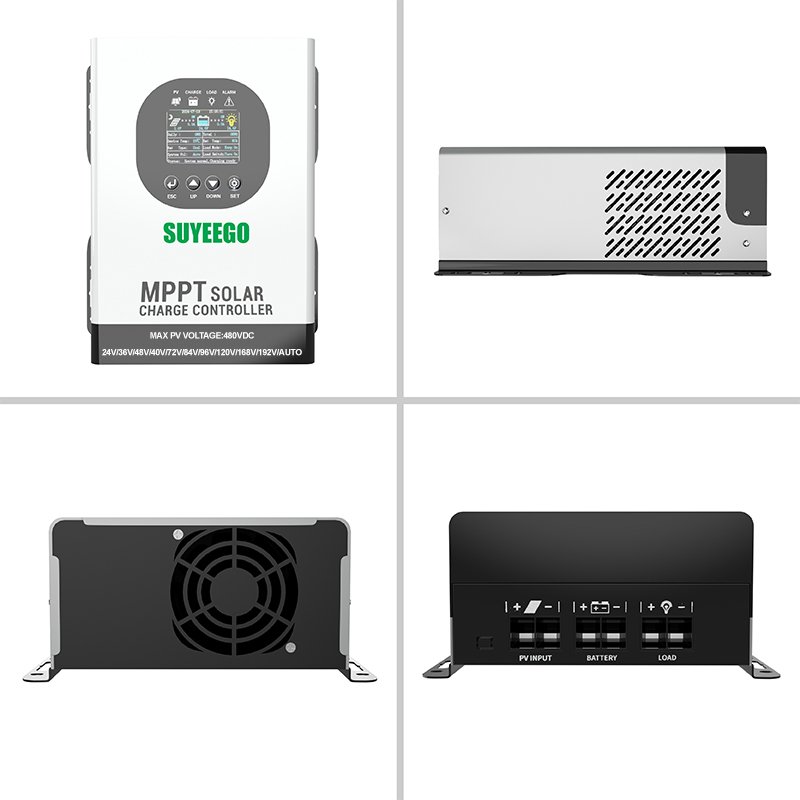 SUYEEGO Best Quality PV 480V 6500W 120A 24V/48V/96/120V/192V/Auto MPPT Solar Charge Controller 100A 120A 60A
