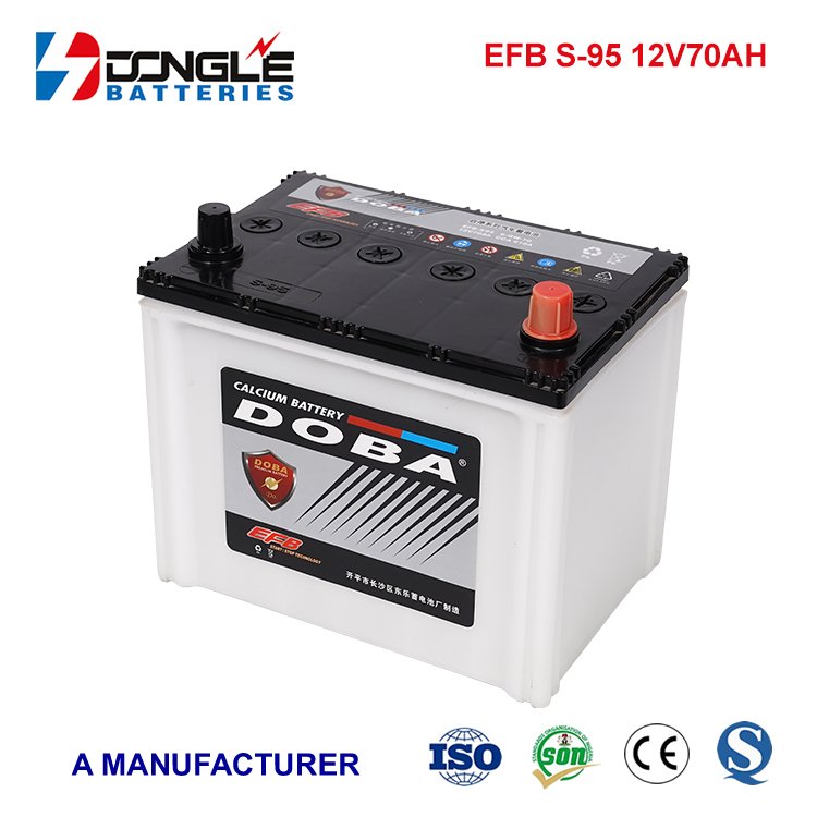 Dongle New Product Super Power Maintenance Free Rechargeable EFB S95 Lead Acid 12v 70Ah Car Battery