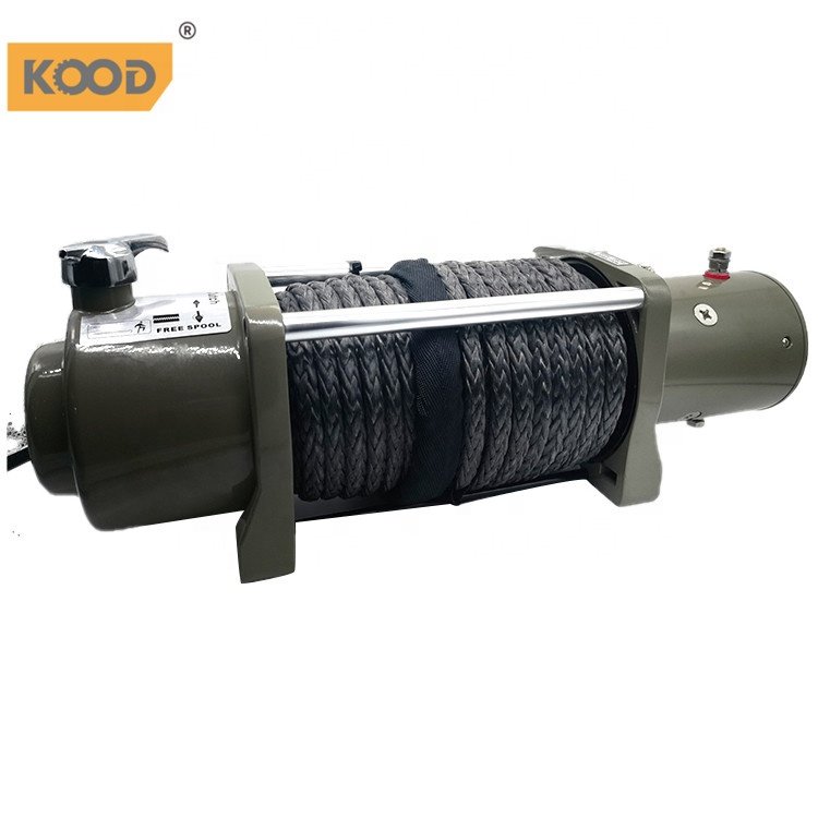 Factory Outlet High Speed DC 4wd 12500lbs 12000 LB Heavy Duty Industrial Electric Car Winch