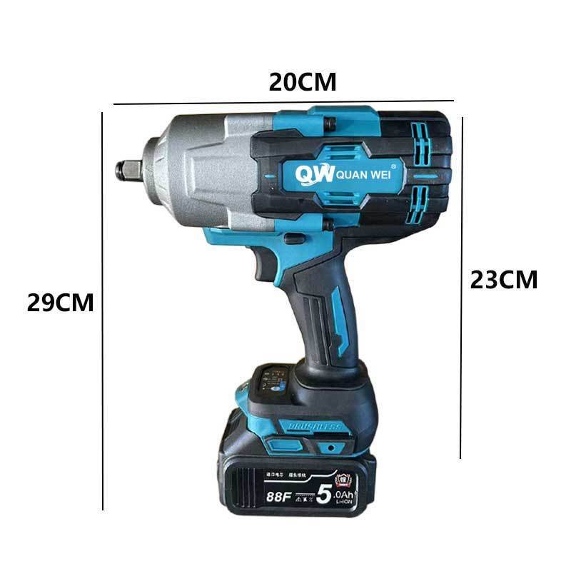 2050N.m Torque Brushless Impact Wrench M12-M36 Rechargeable Lithium Heavy Duty Cordless Wrench Set for Auto Repair C05
