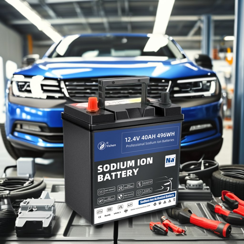 Innovative 12.4V 40Ah New Auto Battery Sodium-ion Starting Cranking 12V Na+ for Cars