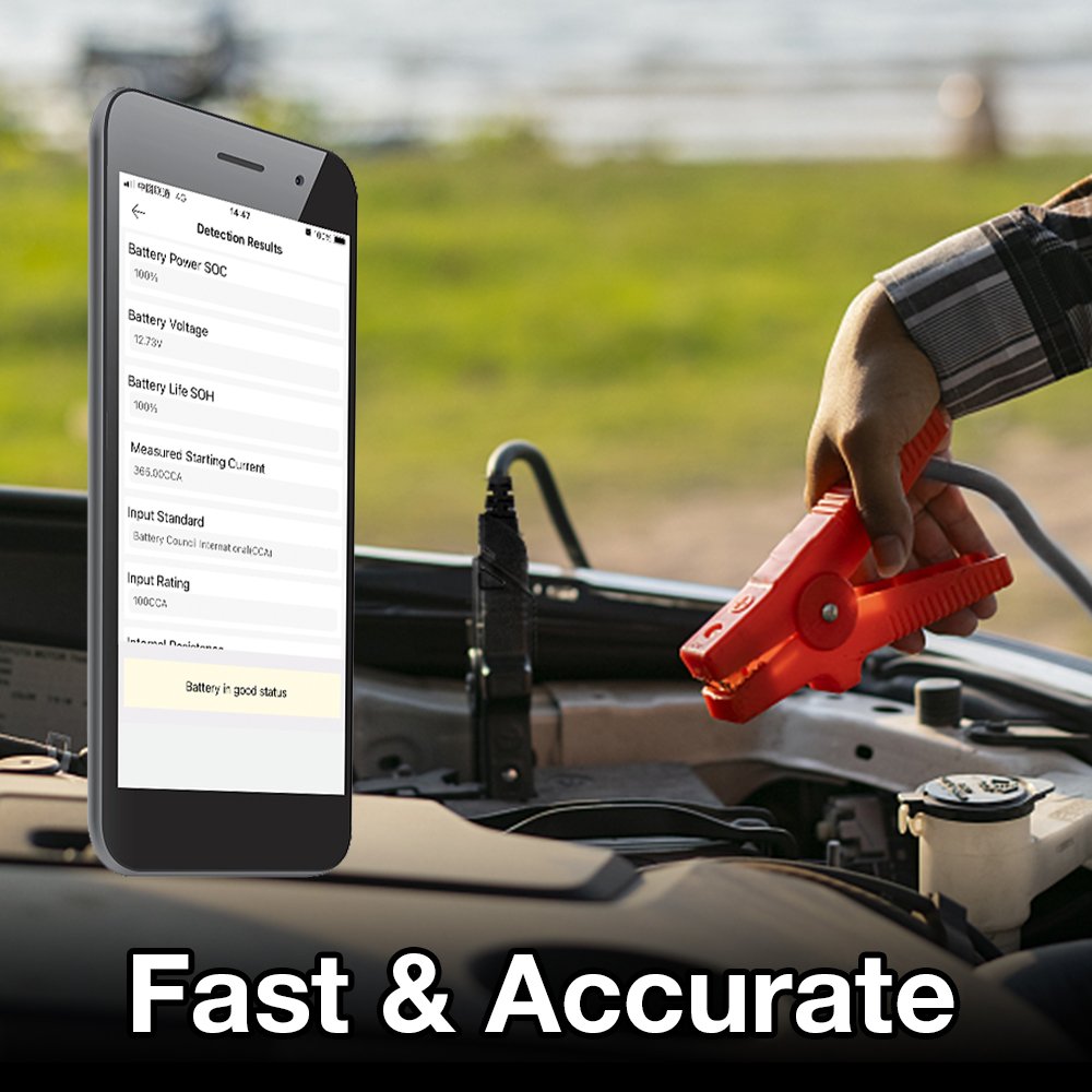 BST 360 Bluetooth Battery Test Clip 12V Car Battery Analyzer Auto Tester With Charging System Cranking Test