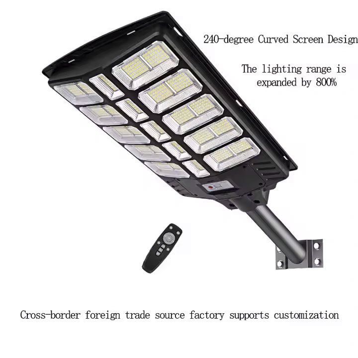 Manufacturer 1000w 2000w 3000w High Lumens Sensor Remote Control Waterproof Outdoor Integrated All in One Led Solar Street Light