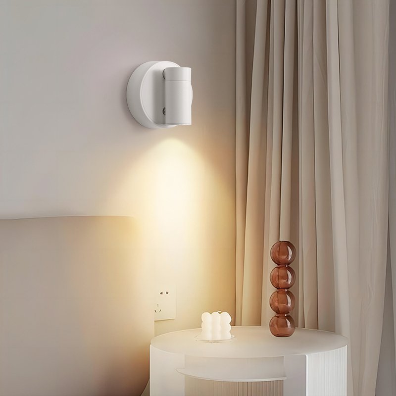 VANTONE 3000k-6000k Adjustable Wall Light Battery Operated Wall Lights Rechargeable Reading Wall Lamp for Indoor Bedside Bedroom