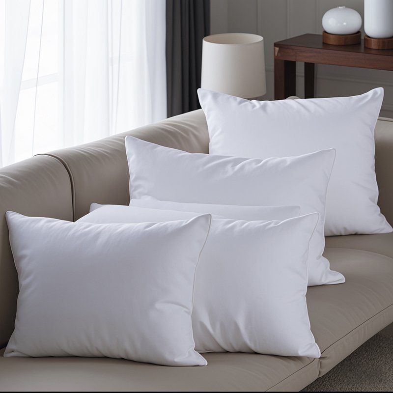 45*45cm Polyester Fabric Cushion Inserts White Poly-Cotton Filling Alternative Pillow Inner Wholesale Sofa Pillow Core