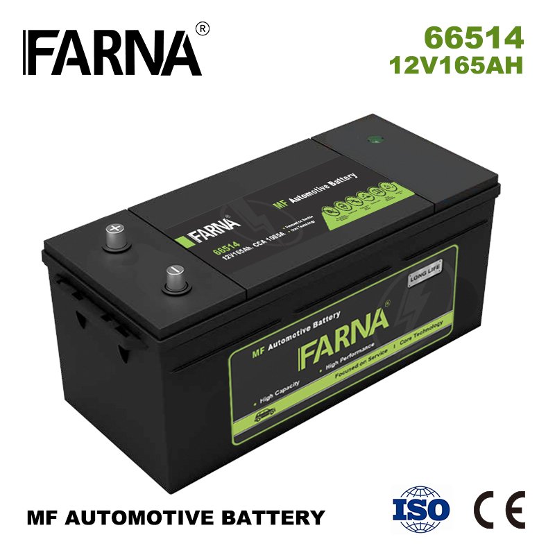 Private Label 66514 DIN Standard MF 12V 165ah 166ah Free Sealed European Car Battery for Autos & Trucks Custom Auto Batteries