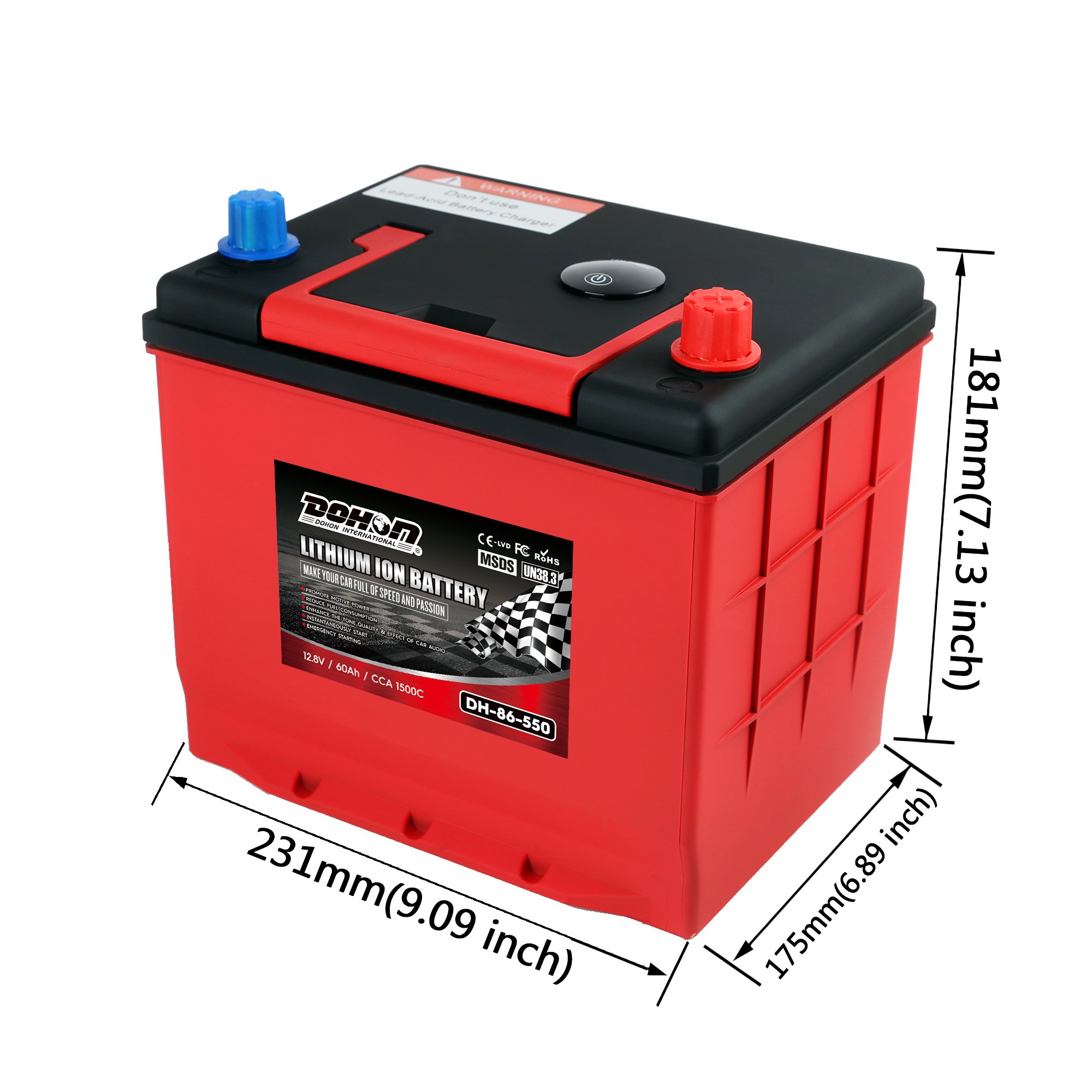 New Automotive Hybrid Electric Vehicle Car Battery 12v Power Battery for Hybrid Vehicles Replacement Battery