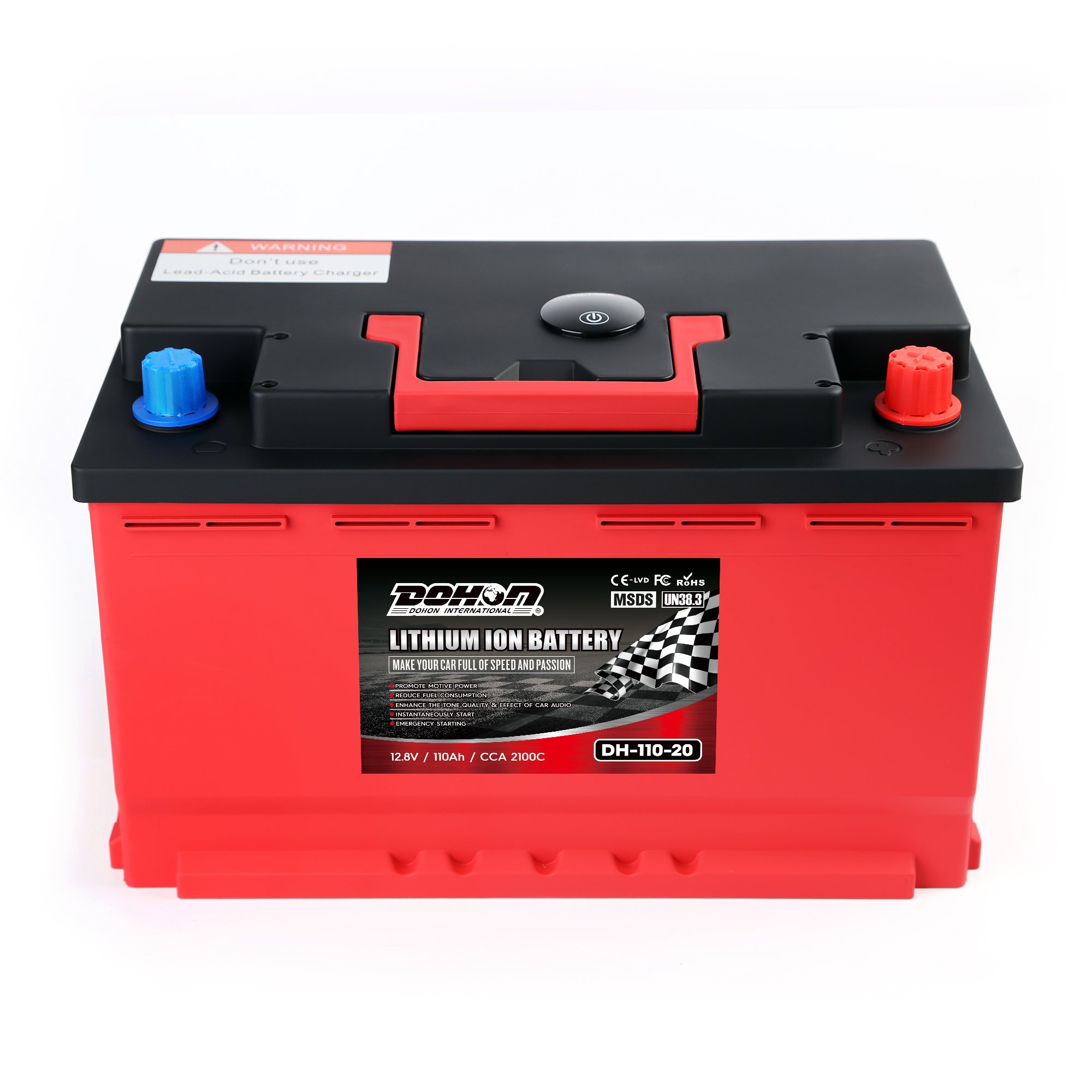 Lithium-ion 12V Auto Starter Battery LFP 12.8V 80Ah CCA2100 to Replace 80Ah Lifepo4 Car Battery
