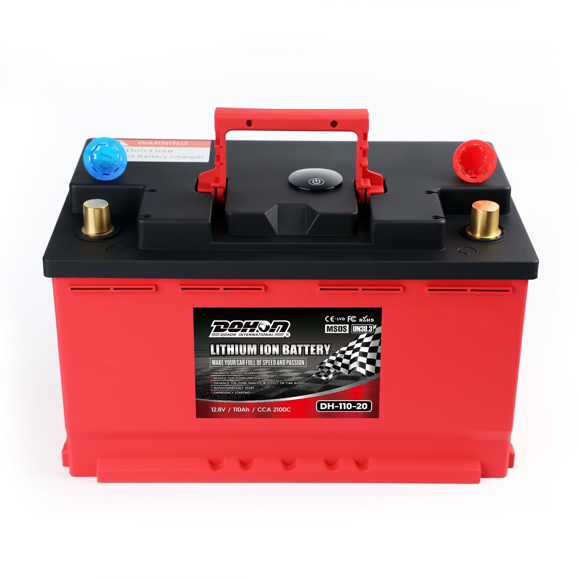 Lithium-ion 12V Auto Starter Battery LFP 12.8V 80Ah CCA2100 to Replace 80Ah Lifepo4 Car Battery