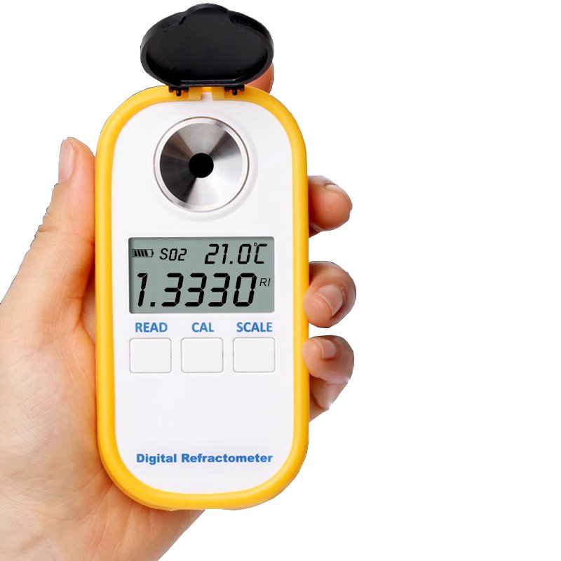 2024 New KRC Portable Auto Refractometer Price Digital Refractometers 0-90 Brix Industrial Digital Honey Refractometer