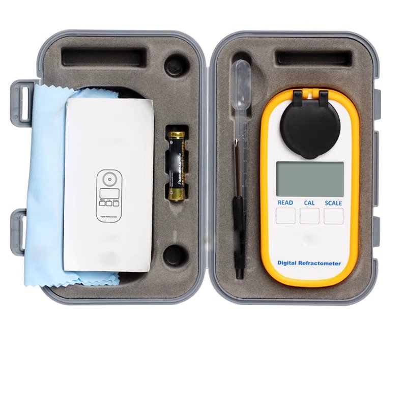 2024 New KRC Portable Auto Refractometer Price Digital Refractometers 0-90 Brix Industrial Digital Honey Refractometer