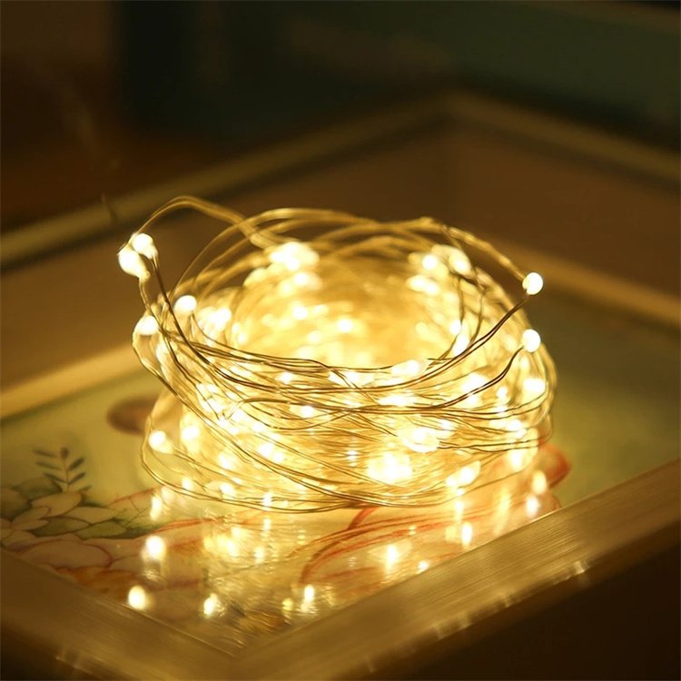 5M Led Copper Wire String Lights Battery Waterproof Holiday Gift Box Decorative Lights Bouquet String Lights