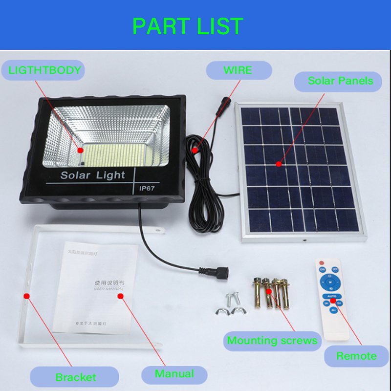 Hot Sale Solar Powered Led Flood Light IP67 Waterproof 25W 40W 60W 100W Outdoor Garden Led Solar Flood Light