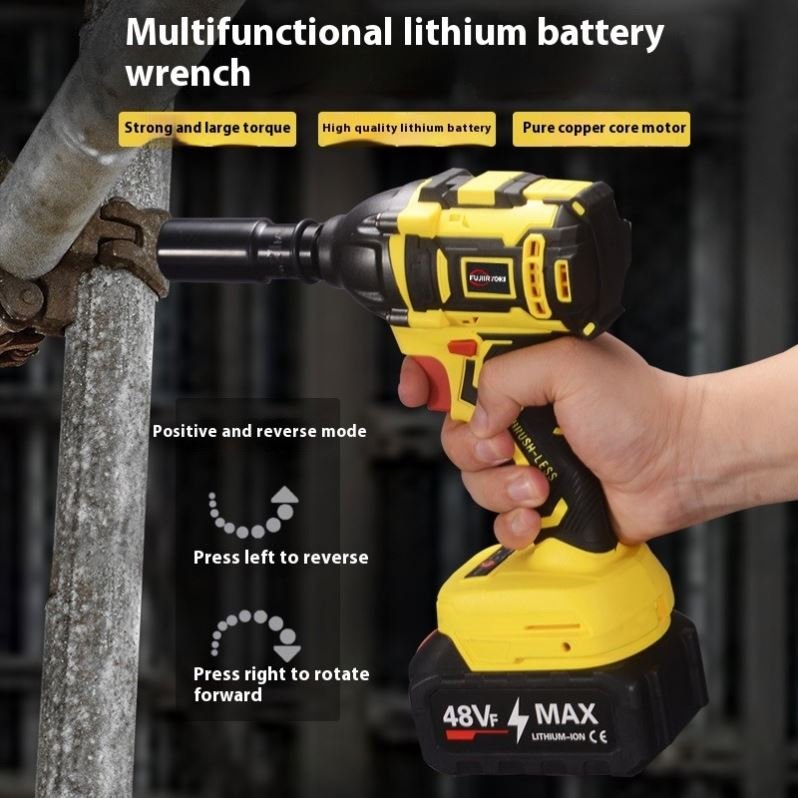 ANDUUK Export Brushless Electric Charging Wrench Lithium Electric Impact air Gun Auto Repair Tool Sleeve 220V Electric Wrench