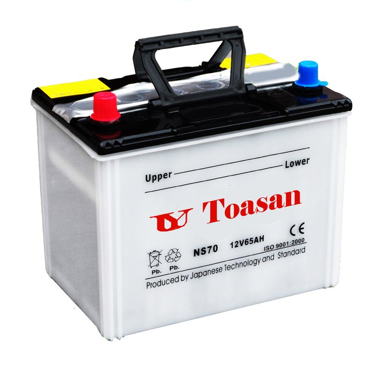 TOASAN 12V 65Ah Smf Battery Cost of Auto Parts New Car Battery NS70