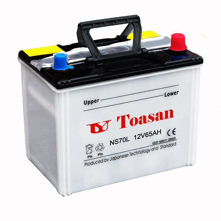 TOASAN 12V 65Ah Smf Battery Cost of Auto Parts New Car Battery NS70
