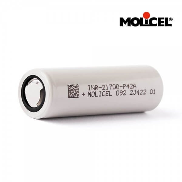 INR21700 Original 3.6V MOLICEL P42A 4200mAh Max 45A Discharge -40 Degrees Discharge Low Temperature Battery Made in Taiwan