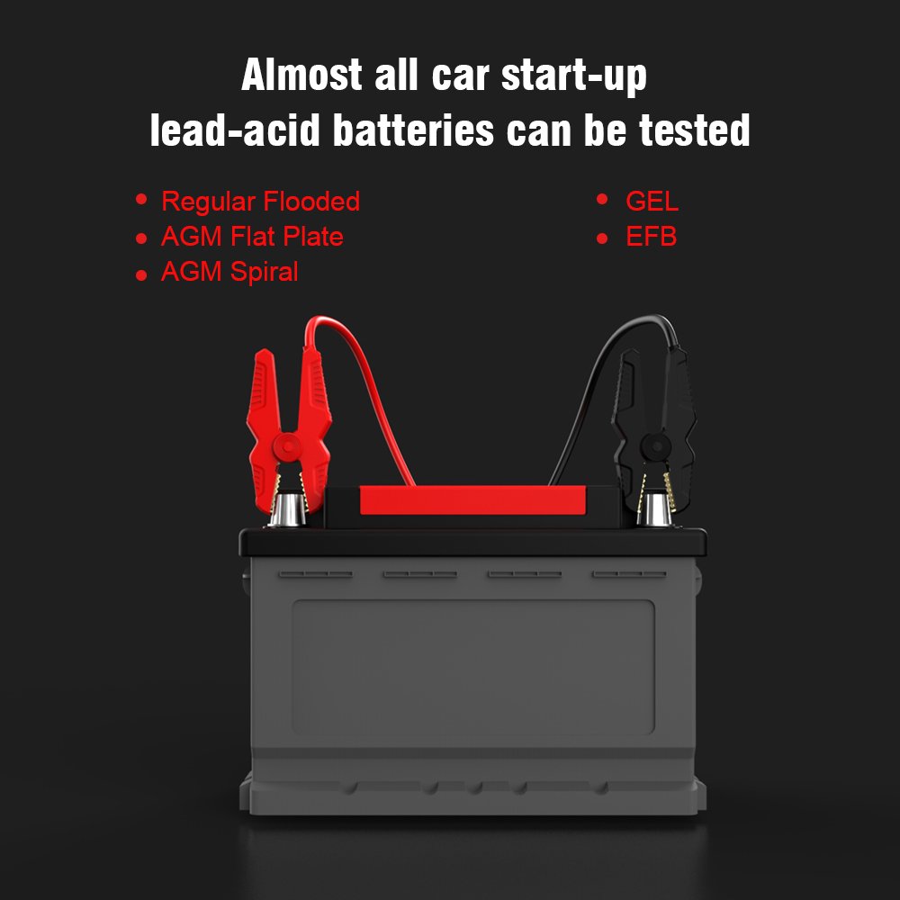 Konnwei Kw710 Car Battery Tester Golf Car Truck Motorcycle SUV Boat Alternator Battery Tester Auto Battery Analyzer
