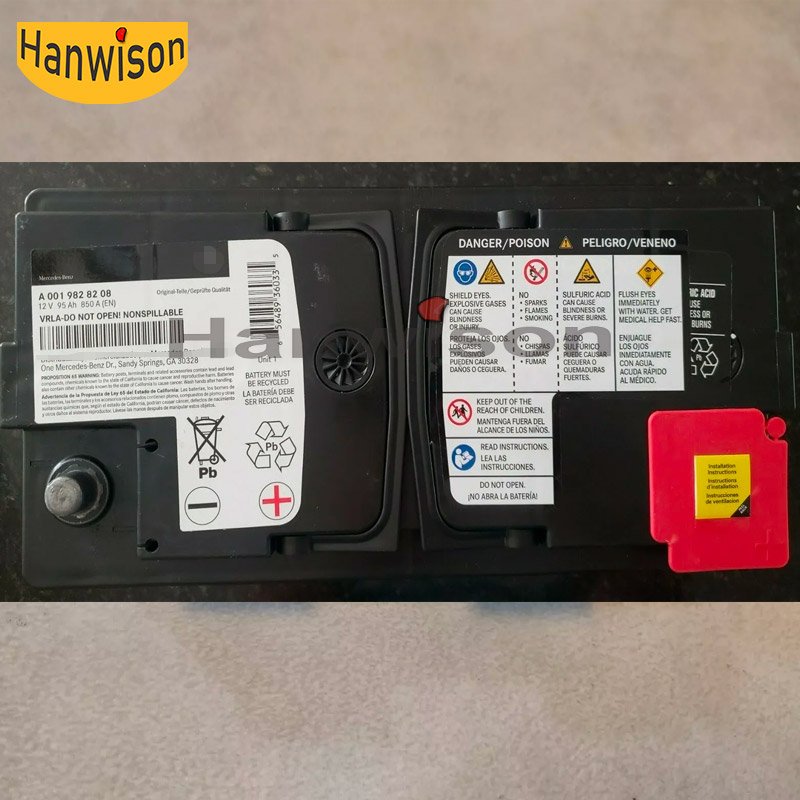 0019828208 A0019828208 Vehicle Battery for Mercedes-Benz ML280 GL320 E180 C180 C300 C350 GLE300 GLE350 KASTENWAGEN