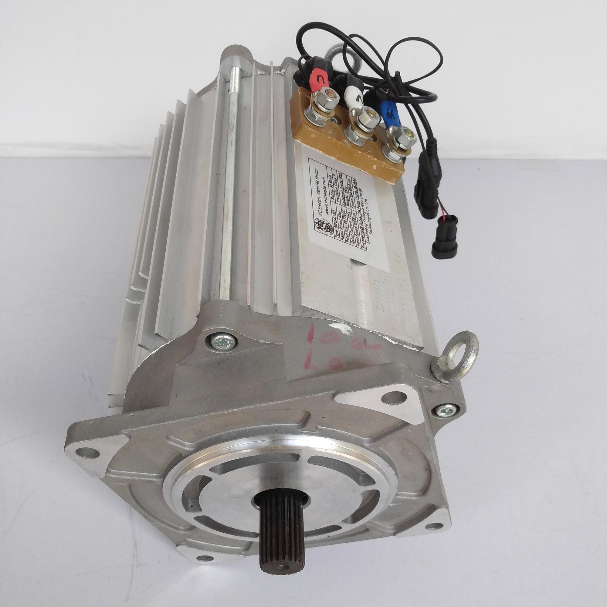 SHINEGLE Hot Sale 96V 10KW AC Motor air Cooled for Electric Car Conversion with LiFePo4 Lithium Battery