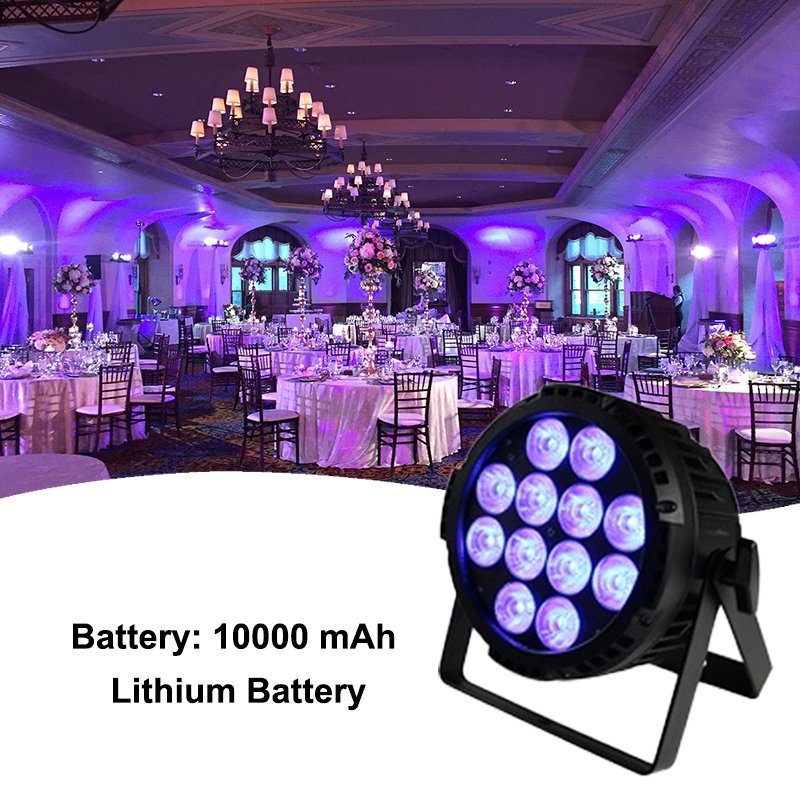 Grace WIFI Wireless Dmx Battery Powered Led Par Can 12*18w Outdoor Waterproof LED Stage Lights