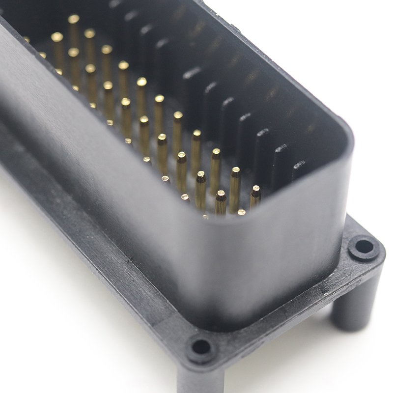 High quality three row 3x6p 3x9p 3x10p automotive black connectors PBT black Pin header 3 rows 3x23p PCB barrier terminal block