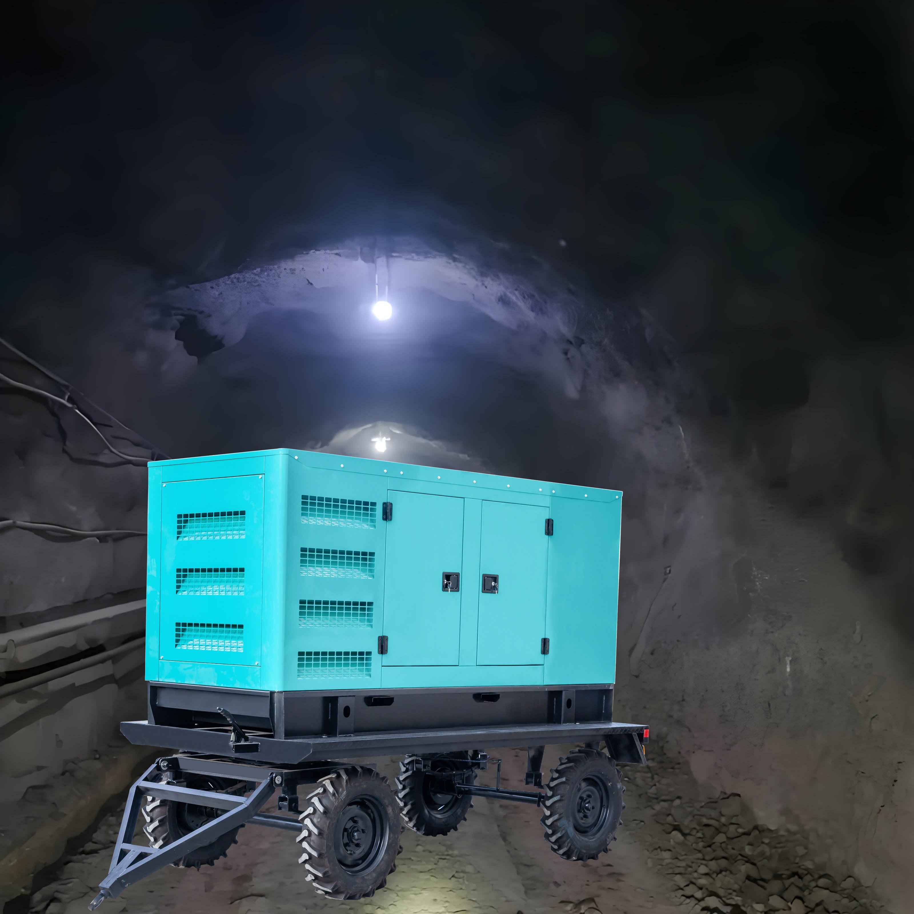 30kva Diesel Generator Trailer 30kw 50kw Silent Type with Auto Start 50/60hz Frequency