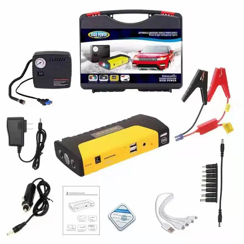 TM15Portable 5800MAH Amp Car Forced Start Battery Power Bank Charger 12VJump Startercompressor and Air Compressor