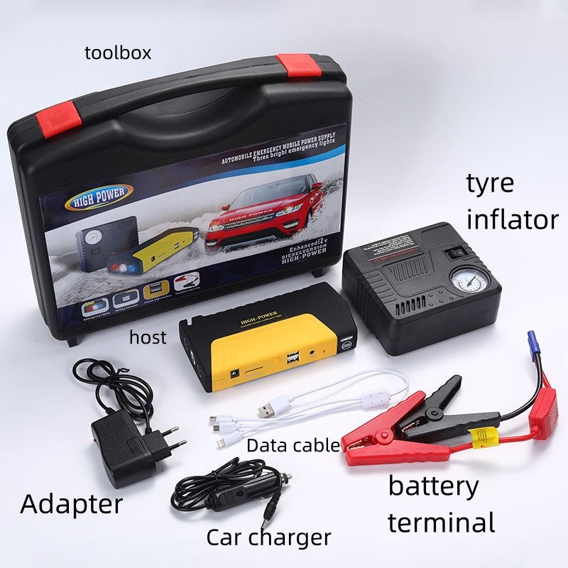 TM15Portable 5800MAH Amp Car Forced Start Battery Power Bank Charger 12VJump Startercompressor and Air Compressor