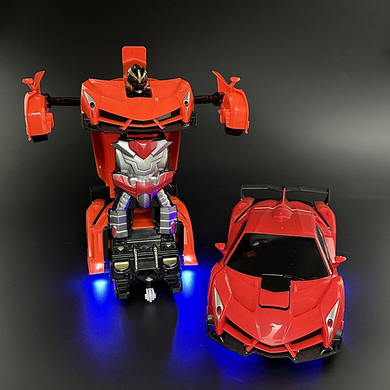 Deformation Robot Remote Control Car Electric Sports Auto Model Racing Rc Drift Car with Light Toy for Children Gift