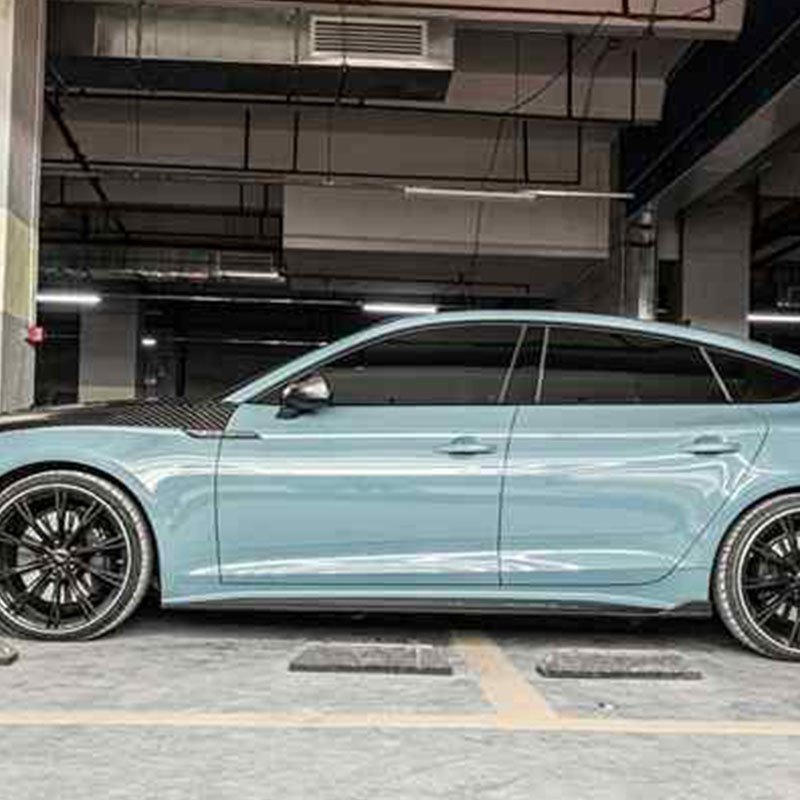 ODM/OEM Dry Carbon Fiber Universal Car Side Skirts Extension for Audi A5 S5 B9 PA 2020-2023 Body Kit