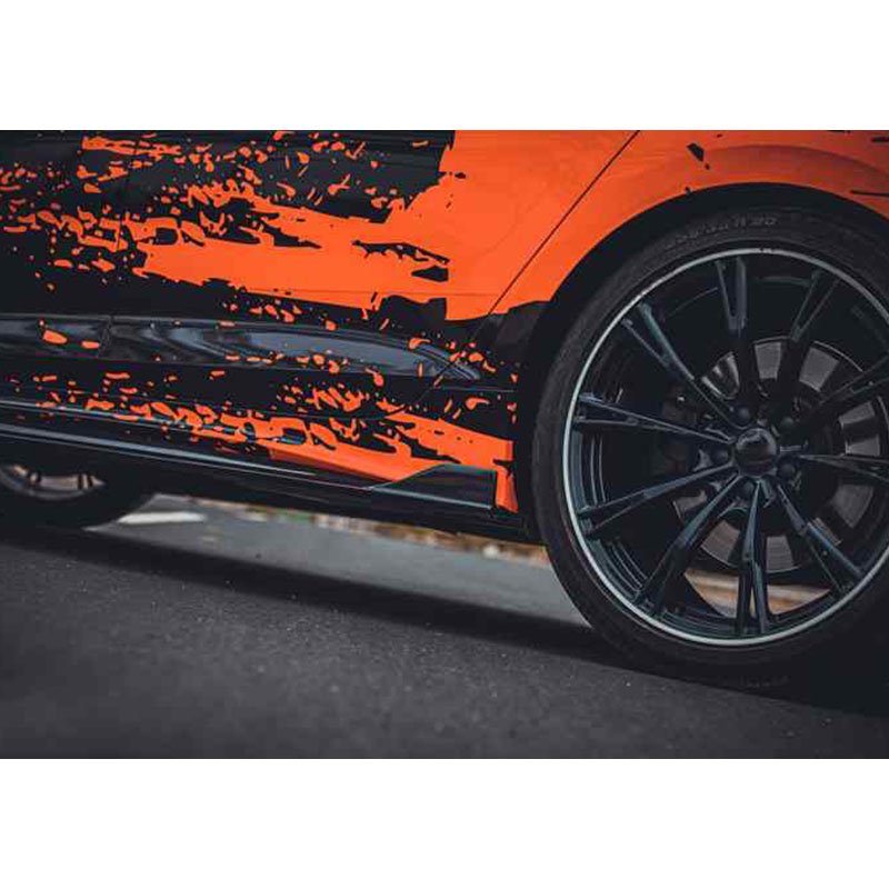 ODM/OEM Dry Carbon Fiber Universal Car Side Skirts Extension for Audi A5 S5 B9 PA 2020-2023 Body Kit