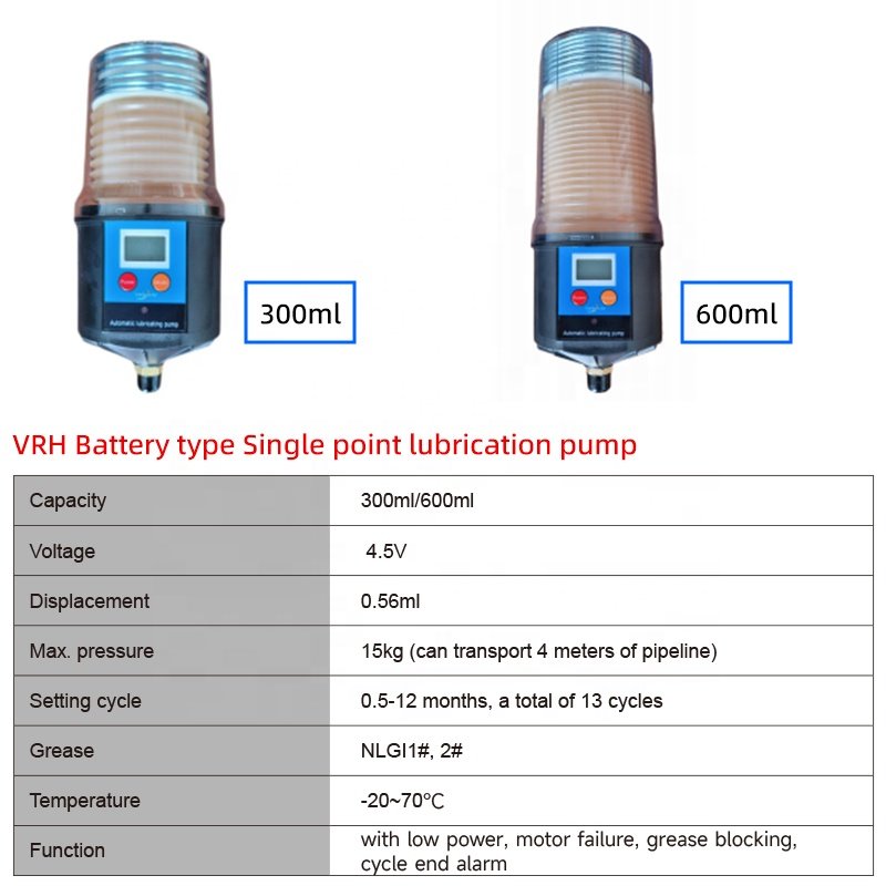 Auto Grease Feeder Battery Powered Automatic Single Point Grease Lubricator