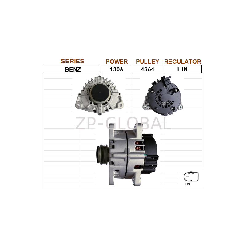 Spare Parts Voltage Regulator Generator Alternator Parts 0009061207 for Mercedes-Benz AMG S/G 63