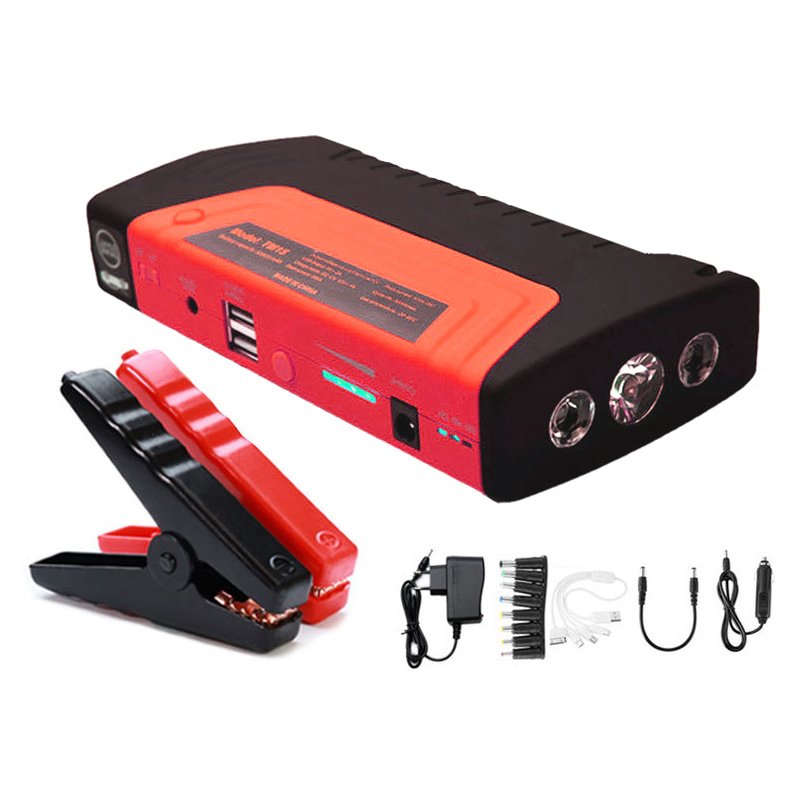 Wholesale High Power Lithium Ion Battery 50800mAh Portable Car Jump Starter and air Pump Jump Starter